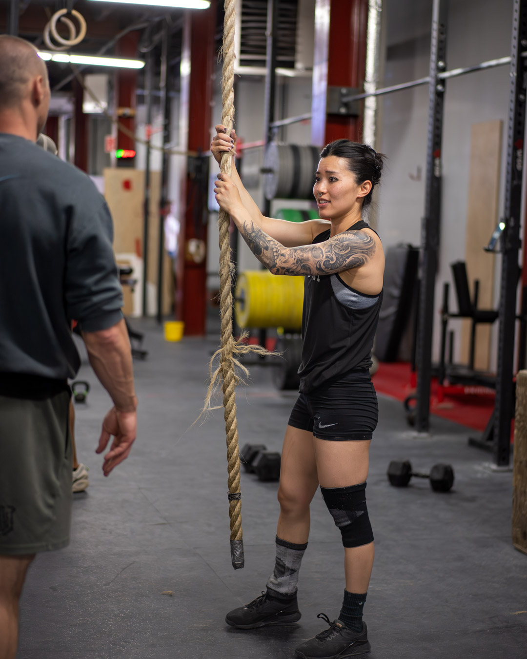Cours de groupe CrossFit en action